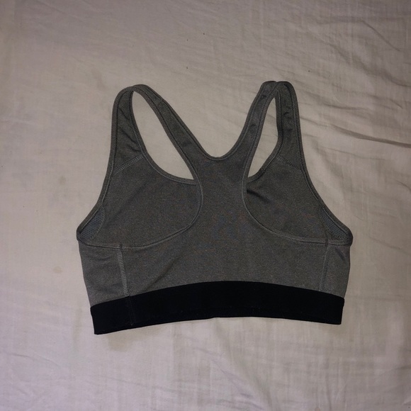 Nike Grey and Black Sports Bra - Picture 2 of 3